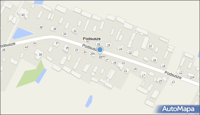 Podsusze, Podsusze, 29, mapa Podsusze