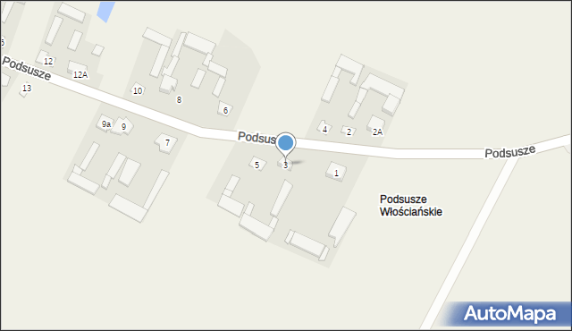 Podsusze, Podsusze, 3, mapa Podsusze