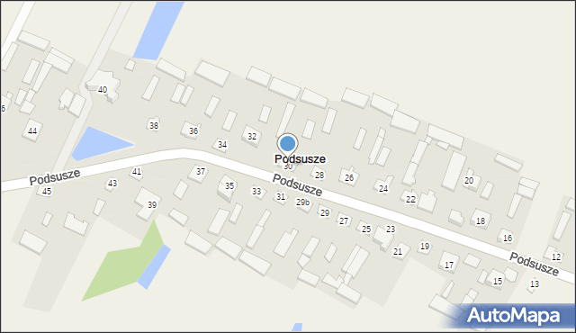 Podsusze, Podsusze, 30, mapa Podsusze