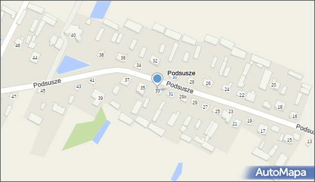 Podsusze, Podsusze, 33, mapa Podsusze