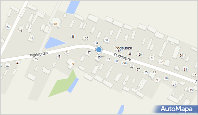 Podsusze, Podsusze, 35, mapa Podsusze