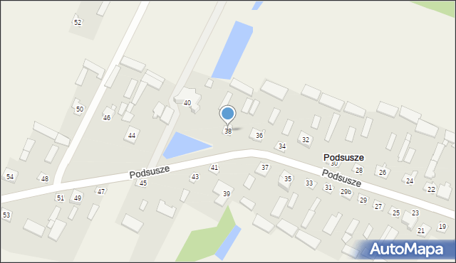 Podsusze, Podsusze, 38, mapa Podsusze