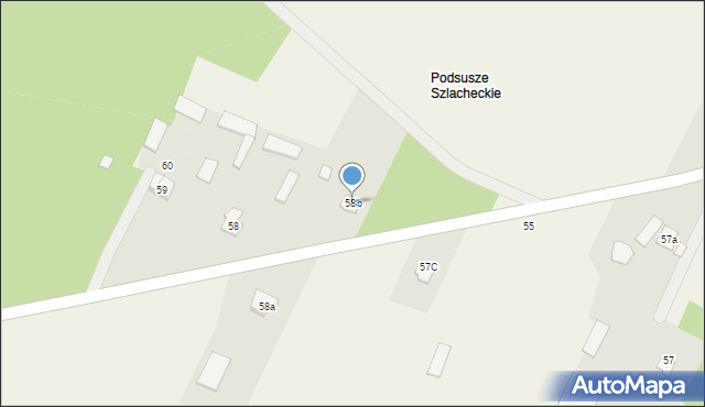 Podsusze, Podsusze, 58b, mapa Podsusze