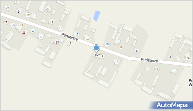 Podsusze, Podsusze, 9a, mapa Podsusze