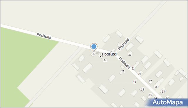 Podsutki, Podsutki, 27, mapa Podsutki