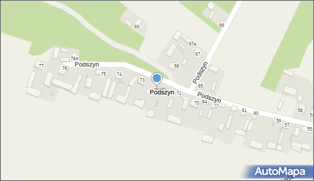 Podszyn, Podszyn, 72, mapa Podszyn