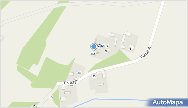 Podszyn, Podszyn, 81, mapa Podszyn