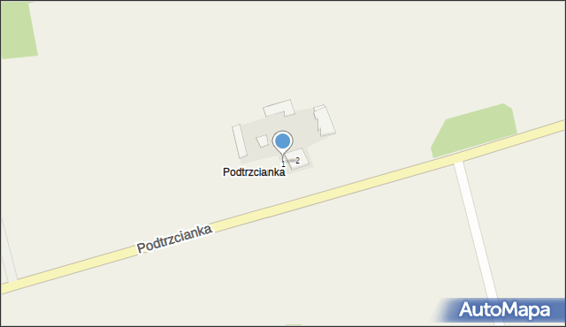 Podtrzcianka, Podtrzcianka, 1, mapa Podtrzcianka