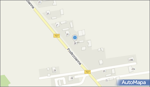 Podtrzcianna, Podtrzcianna, 19, mapa Podtrzcianna