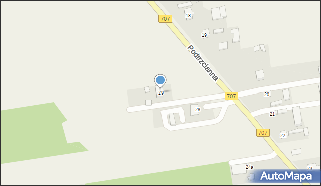 Podtrzcianna, Podtrzcianna, 29, mapa Podtrzcianna