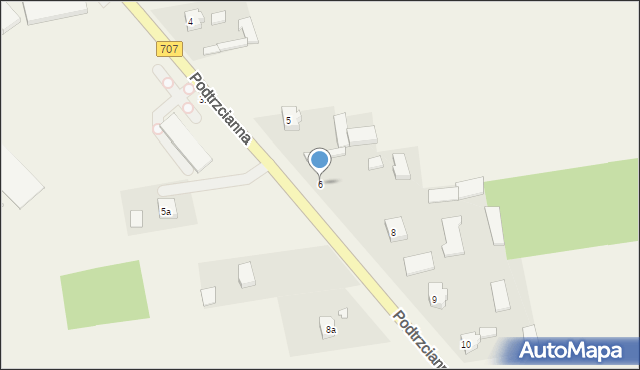 Podtrzcianna, Podtrzcianna, 6, mapa Podtrzcianna