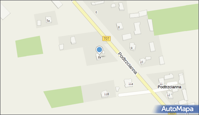 Podtrzcianna, Podtrzcianna, 8a, mapa Podtrzcianna