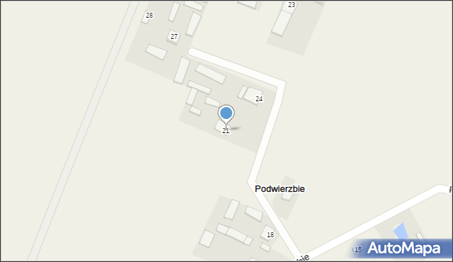 Podwierzbie, Podwierzbie, 21, mapa Podwierzbie