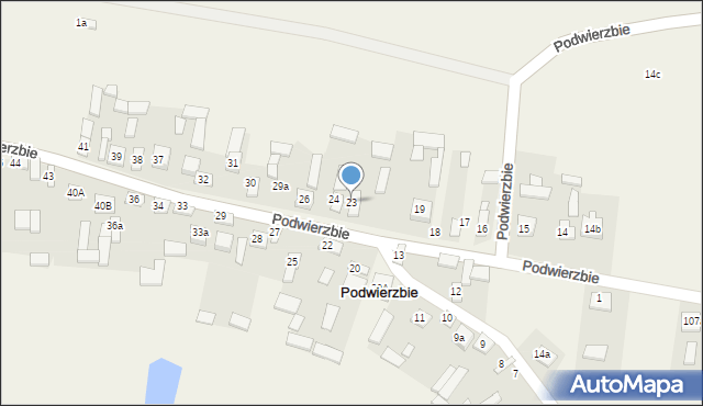 Podwierzbie, Podwierzbie, 23, mapa Podwierzbie