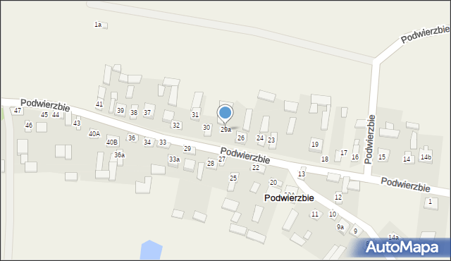 Podwierzbie, Podwierzbie, 29a, mapa Podwierzbie