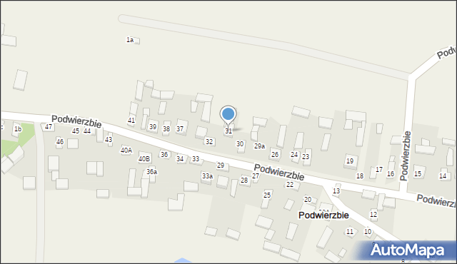 Podwierzbie, Podwierzbie, 31, mapa Podwierzbie