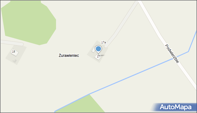 Podwierzbie, Podwierzbie, 17, mapa Podwierzbie