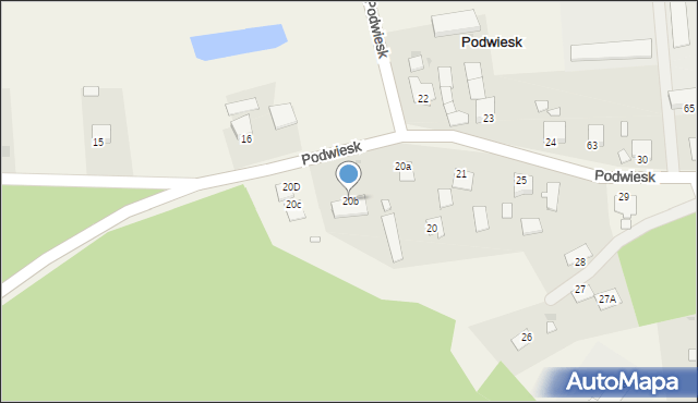 Podwiesk, Podwiesk, 20b, mapa Podwiesk