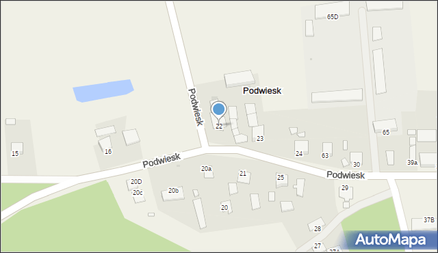 Podwiesk, Podwiesk, 22, mapa Podwiesk