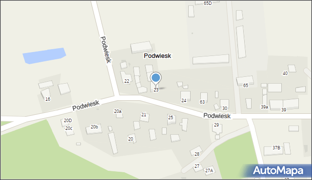 Podwiesk, Podwiesk, 23, mapa Podwiesk