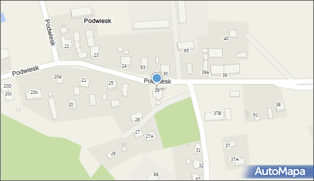 Podwiesk, Podwiesk, 29, mapa Podwiesk