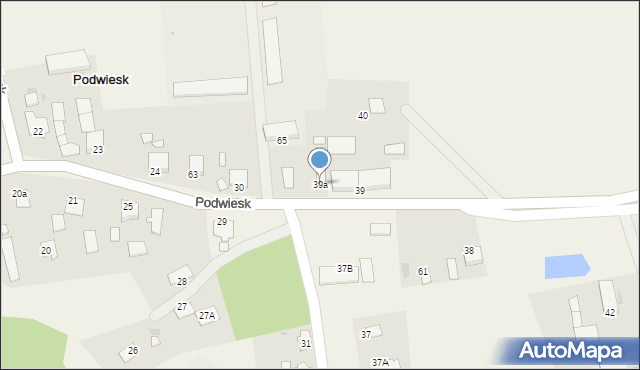 Podwiesk, Podwiesk, 39a, mapa Podwiesk