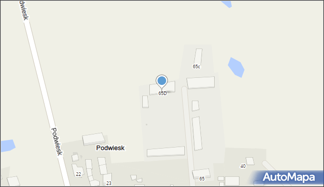 Podwiesk, Podwiesk, 65D, mapa Podwiesk