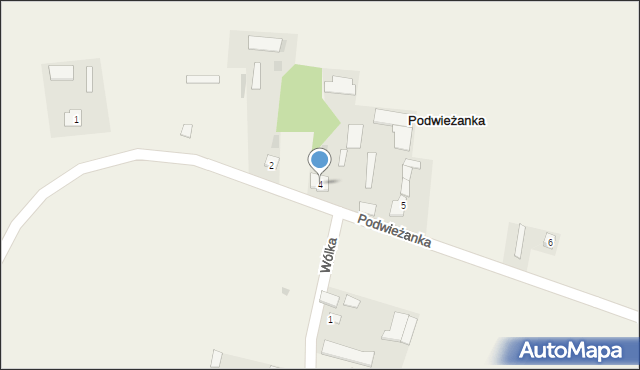 Podwieżanka, Podwieżanka, 4, mapa Podwieżanka