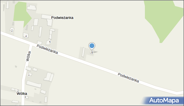 Podwieżanka, Podwieżanka, 6, mapa Podwieżanka