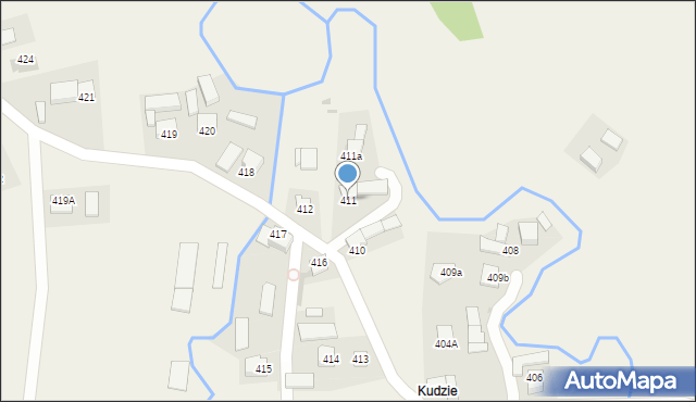 Podwilk, Podwilk, 411, mapa Podwilk