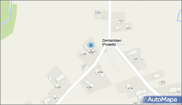 Podwilk, Podwilk, 429a, mapa Podwilk