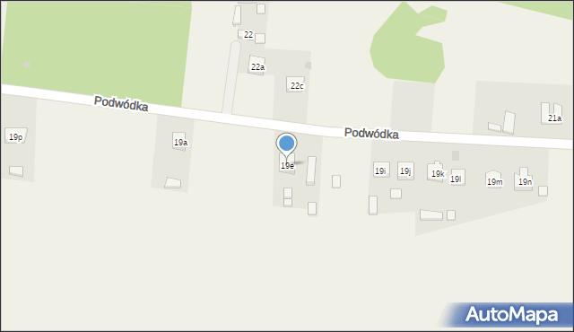 Podwódka, Podwódka, 19e, mapa Podwódka