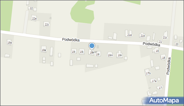 Podwódka, Podwódka, 19k, mapa Podwódka