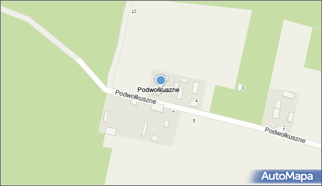 Podwołkuszne, Podwołkuszne, 6, mapa Podwołkuszne