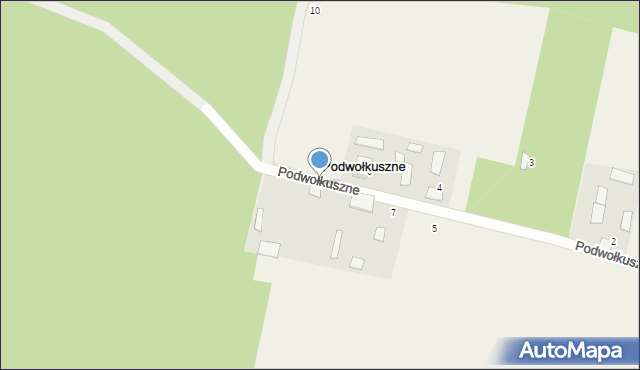 Podwołkuszne, Podwołkuszne, 8, mapa Podwołkuszne