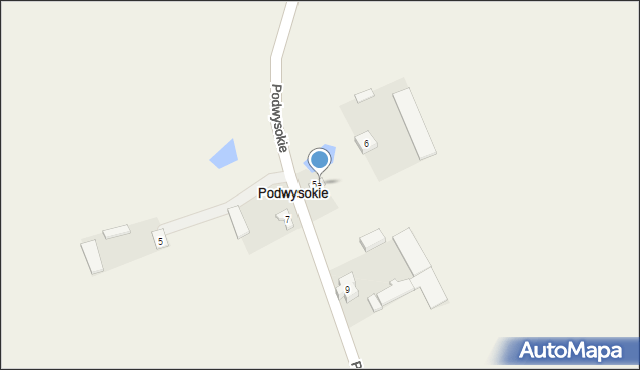 Podwysokie, Podwysokie, 6A, mapa Podwysokie