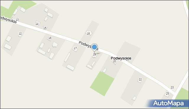 Podwysokie, Podwysokie, 19, mapa Podwysokie