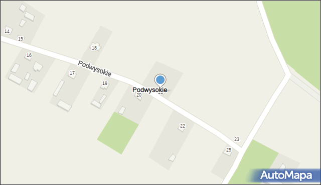 Podwysokie, Podwysokie, 21, mapa Podwysokie