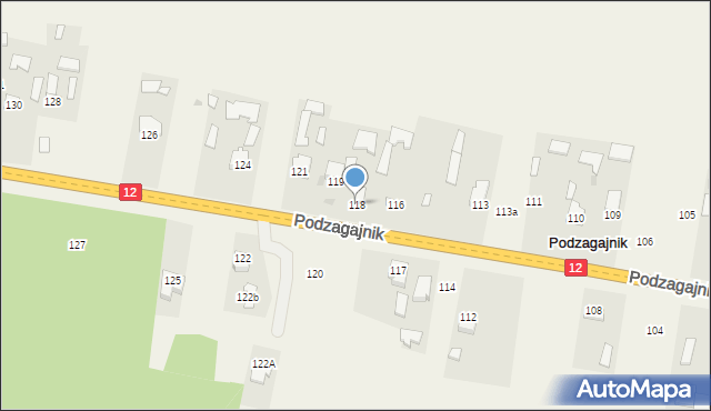 Podzagajnik, Podzagajnik, 118, mapa Podzagajnik