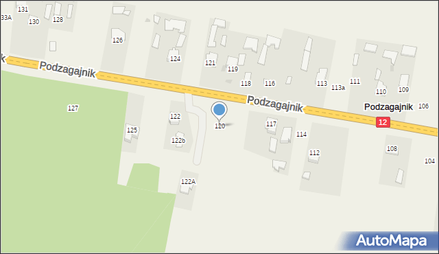 Podzagajnik, Podzagajnik, 120, mapa Podzagajnik