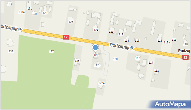 Podzagajnik, Podzagajnik, 122, mapa Podzagajnik