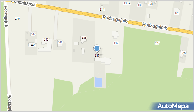 Podzagajnik, Podzagajnik, 135, mapa Podzagajnik