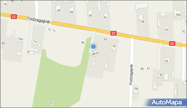 Podzagajnik, Podzagajnik, 64, mapa Podzagajnik