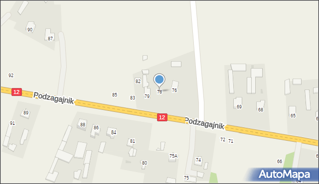 Podzagajnik, Podzagajnik, 78, mapa Podzagajnik