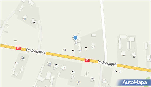 Podzagajnik, Podzagajnik, 82, mapa Podzagajnik