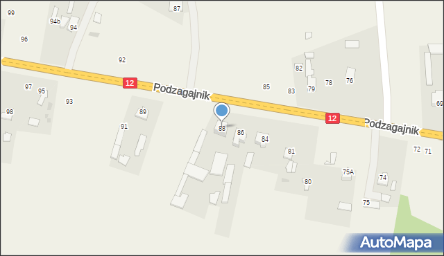 Podzagajnik, Podzagajnik, 88, mapa Podzagajnik