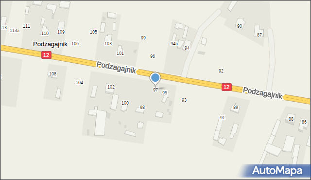 Podzagajnik, Podzagajnik, 97, mapa Podzagajnik