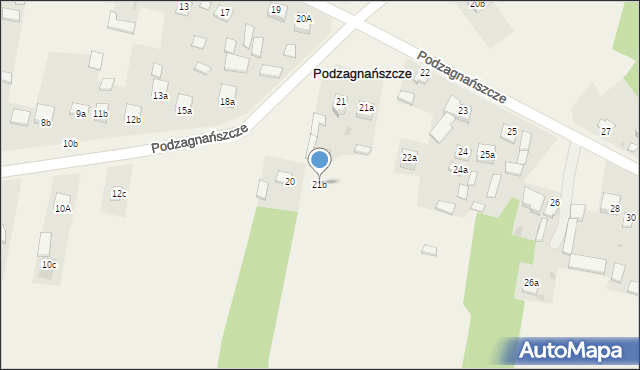 Podzagnańszcze, Podzagnańszcze, 21b, mapa Podzagnańszcze