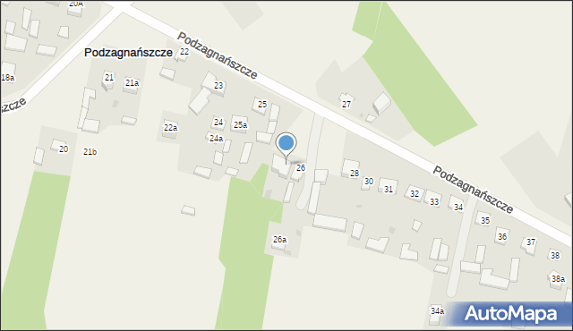 Podzagnańszcze, Podzagnańszcze, 26b, mapa Podzagnańszcze