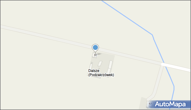 Podzakrzówek, Podzakrzówek, 60, mapa Podzakrzówek